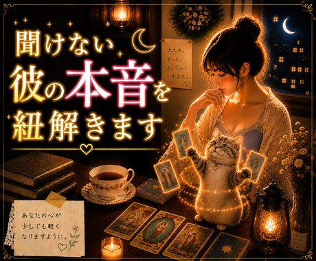 聞けない彼の本音、心の奥底解読します 相手の気持ちを深掘りし対応策までアドバイスします イメージ1