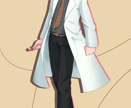 TRPG用の立ち絵、描きます キャラクターデザインから可能です イメージ2