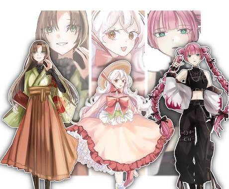 高クオリティの立ち絵を制作します TRPG/コテキャシート/立ち絵に使えるイラストを制作します イメージ2