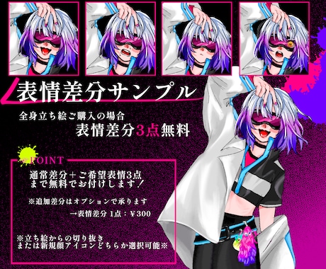 TRPG・OCの立ち絵制作いたします TRPG、配信、OCなどにいかがでしょうか イメージ2