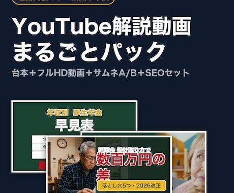YouTube解説動画を台本から丸ごと制作します イメージ1