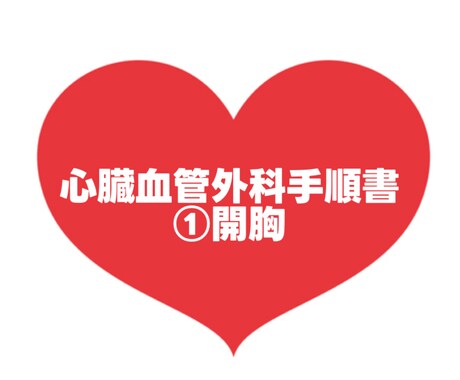 心臓血管外科手順書お渡しします 心臓血管外科/手術室看護師/開胸 イメージ1