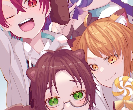 用途に沿ったイラスト描きます アイコンや立ち絵、ミニキャラ、キャラクターデザインetc. イメージ1