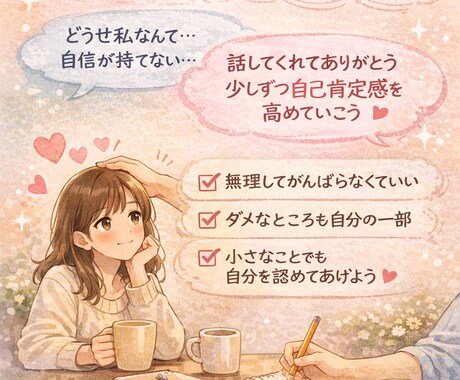 心の整理お手伝いします 自己肯定感あげる練習しませんか? イメージ1