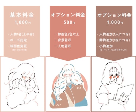 かわいい・シンプルおしゃれな線画アイコン描きます 商用利用◎好感度UP◎優しく親しみやすいSNS映えイラスト イメージ2