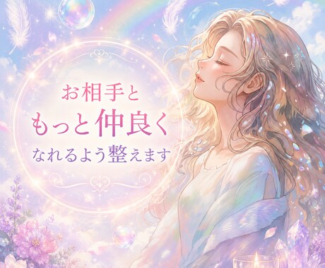 あの人との愛が深まるよう浄化します ～お相手ともっと仲良くなれるよう心と体を整えます～ イメージ1