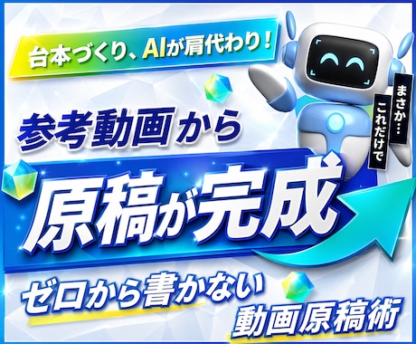 YouTube台本作成AI Botを開発します ～参考動画やテキストから自分らしい原稿を自動作成～ イメージ1