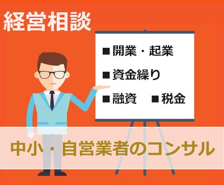 経営・起業・融資など中小・自営業の課題を解決します 補助金活用、無担保・無保証融資、経営問題、お電話ください！ イメージ1