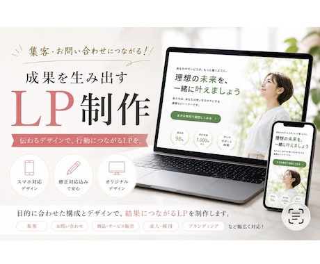 集客につながるLPを制作します イメージ1