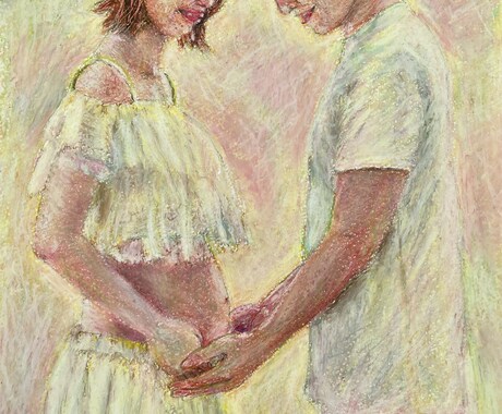 クレヨン画でペットや家族の肖像画を描きますます 油絵のような重厚感。大切なうちの子を暖かく残しませんか？ イメージ2