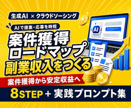 クラウドソーシングの案件獲得を教えます 提案文から取引先対応までAIで時短する実践ロードマップ イメージ1