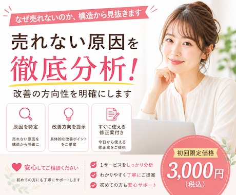 売れない原因を構造で言語化します 売れない原因を構造で言語化します イメージ2