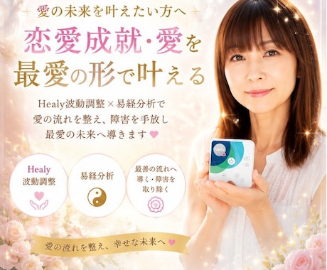 恋愛お悩み専用♡易経波動分析＆ヒーリング送ります 周波数を整えサイレント終了“最善の現実を映し出す”ヒーリング イメージ1