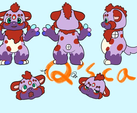 可愛い！かっこいい！ケモノキャラクター作成します ケモノや動物のキャラクターデザインをいたします！ イメージ2