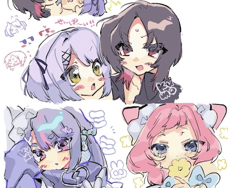 格安で萌えな絵を描きます 流行りのカワイイ女の子を独自の絵柄にアレンジします。 イメージ2