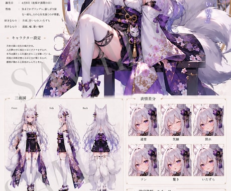 オリジナルキャラ制作☆あなたの理想を描きます SNS用・配信用・ゲーム用キャラクター、一緒に描きませんか？ イメージ2