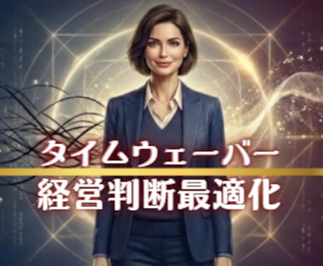 経営判断鈍らせない！タイムウェーバーで最適化します 成功体質を維持する経営者のエネルギー調整 イメージ1