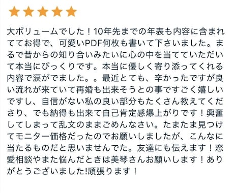 残5枠⭐️人生攻略本⭐️あなた専用に作ります 恋愛・結婚・仕事・運勢・総合を丁寧に｜10年人生ロードマップ イメージ2