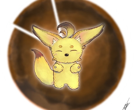 アナログチックな絵柄で動物を描きます イメージ1