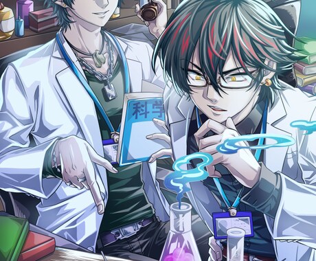 キャラクターイラスト制作賜ります web小説等、表紙や一枚絵などお気軽にどうぞ イメージ2