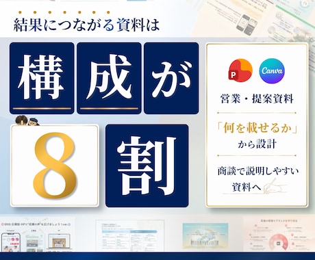 営業資料・提案資料を構成から制作します イメージ1