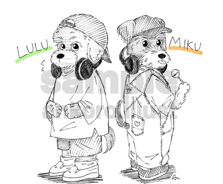 ペットのイラストを描きます ペットのグッズ作りにおすすめです！ イメージ2