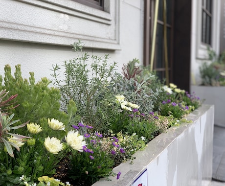 花壇・寄せ植えの植栽デザイン提案します 写真を基に､完成イメージ付きで分かりやすく提案 イメージ2