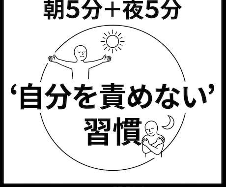 習慣化で自分を責めない毎日の仕組みを提供します 朝夜5分のセルフケアで自己肯定感をストレスフリーで毎日高める イメージ1