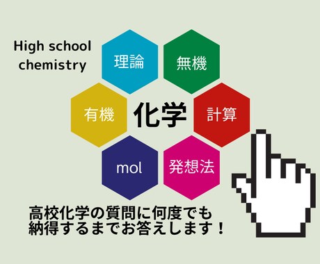 高校化学の質問に何度でも解決するまで答えます 化学参考書執筆者・プロ家庭教師が直接レッスンします。 イメージ1