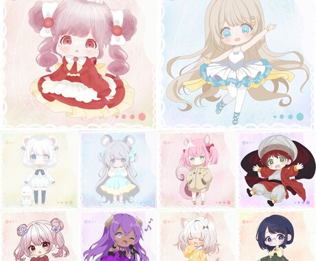 ふわふわ可愛いイラスト描きます 配信アプリの立ち絵、返礼品、アイコンにピッタリ！ イメージ1