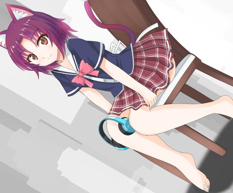 あなたの考えたキャラクターイラスト描きます 全身でもバストアップでもタテでも横でも斜めでも イメージ2
