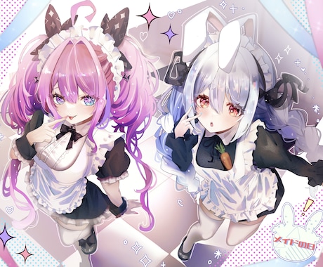 一枚絵、MVイラストなど目を惹くキャラを描きます 歌ってみた、パネル開け、周年、サムネ、MVなど対応中です！！ イメージ2