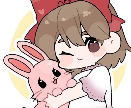 可愛いSNS等のアイコン、ヘッダー描きます ほんわか可愛いディフォルメをお求めの方へ イメージ2