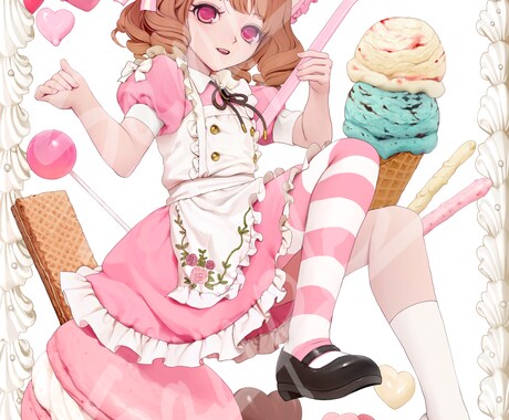イラスト制作いたします 個人観賞用・立ち絵・動画サムネイル等 イメージ1
