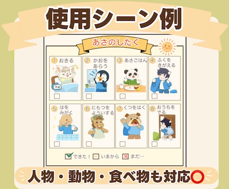 育児や生活のルールや気持ちをイラストで図解します 言葉で伝わらない世界を可視化☀️ イメージ2