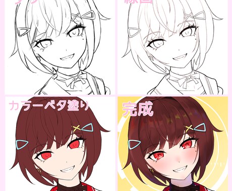 修正無制限！アイコン用イラストを描きます 可愛い女の子増産中！頑張ります！！ イメージ2