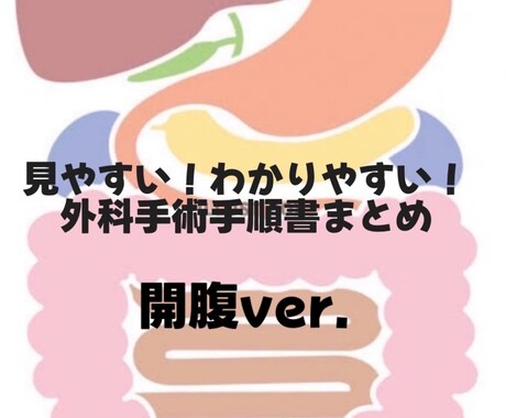 消化器外科手術手順書お渡しします 自己学習サポート！外科手術の理科深まる！ イメージ1