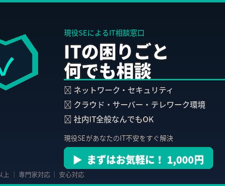 ITの困りごと何でも相談します 現役SEがあなたのIT不安をすぐ解決 イメージ1