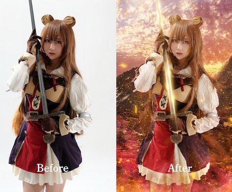 コスプレ写真を画像加工でレベルアップします 他のコスプレイヤーと差をつけるならぜひ!!♪ イメージ1