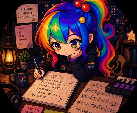 歌詞書きます あなたの思い描くストーリーをありのままに。 イメージ1