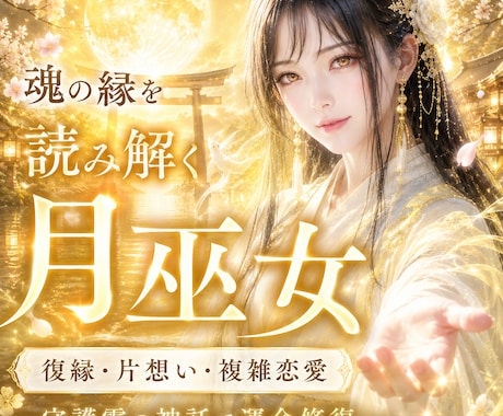 魂と月の導きで彼の本音・未来・運命を霊視します 復縁・片想い・婚外恋愛…涙の恋を月命の導きで幸せへ繋ぎます イメージ1