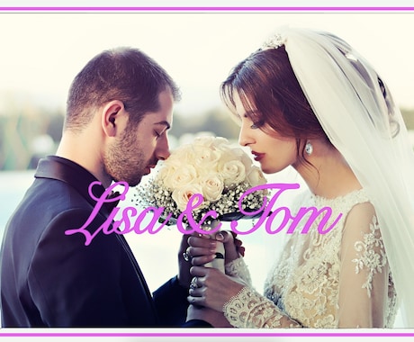 WeddingのオープニングMV製作します 二人の思い出の写真を使ってオリジナリティーの高い結婚式に イメージ2
