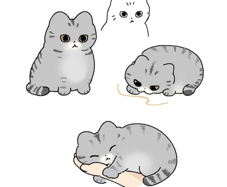 開始記念値下げ中！動物のデフォルメイラスト描きます イメージ1