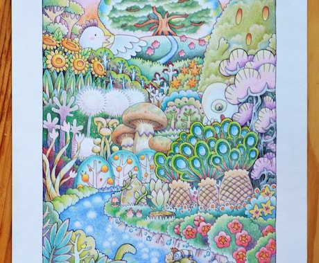 アナログのオーダーイラスト描きます 色鉛筆やペンを使った優しいタッチのアナログ作画(A5まで) イメージ2