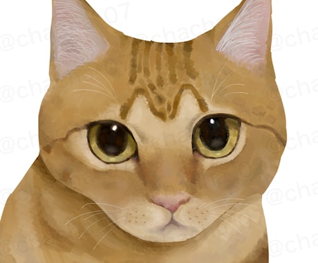 大切な愛猫の似顔絵をリアルタッチで描きます お写真をもとに、一枚一枚丁寧に心を込めて制作いたします。 イメージ2