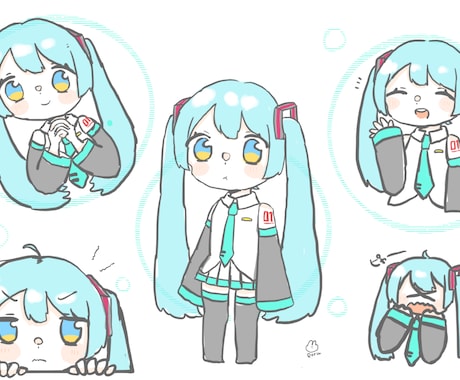 アイコン描きます ふわふわな絵柄でどんな子も可愛く描きますよ( ¯﹀¯ ) イメージ2