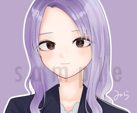 SNS等で使えるアイコン描きます 女の子、男の子どちらもかけます！ イメージ1