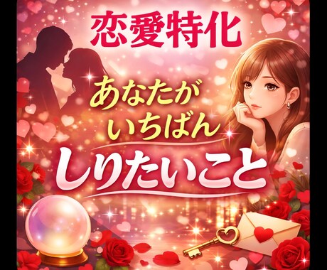 お試し★スペシャル★恋愛、夫婦に特化★鑑定★します ★★あなたが1番知りたいところ★★ イメージ1