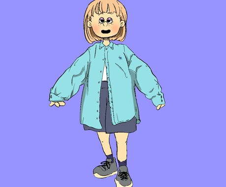 イラストアイコン描きます 古着ファッション可愛いイラスト描きます！ イメージ2