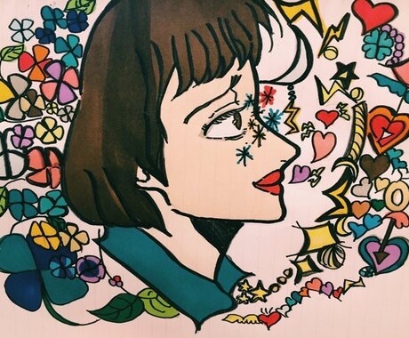 個性的なアートイラストを提供します レトロでポップ、幻想的なイラストの世界へ。 イメージ2